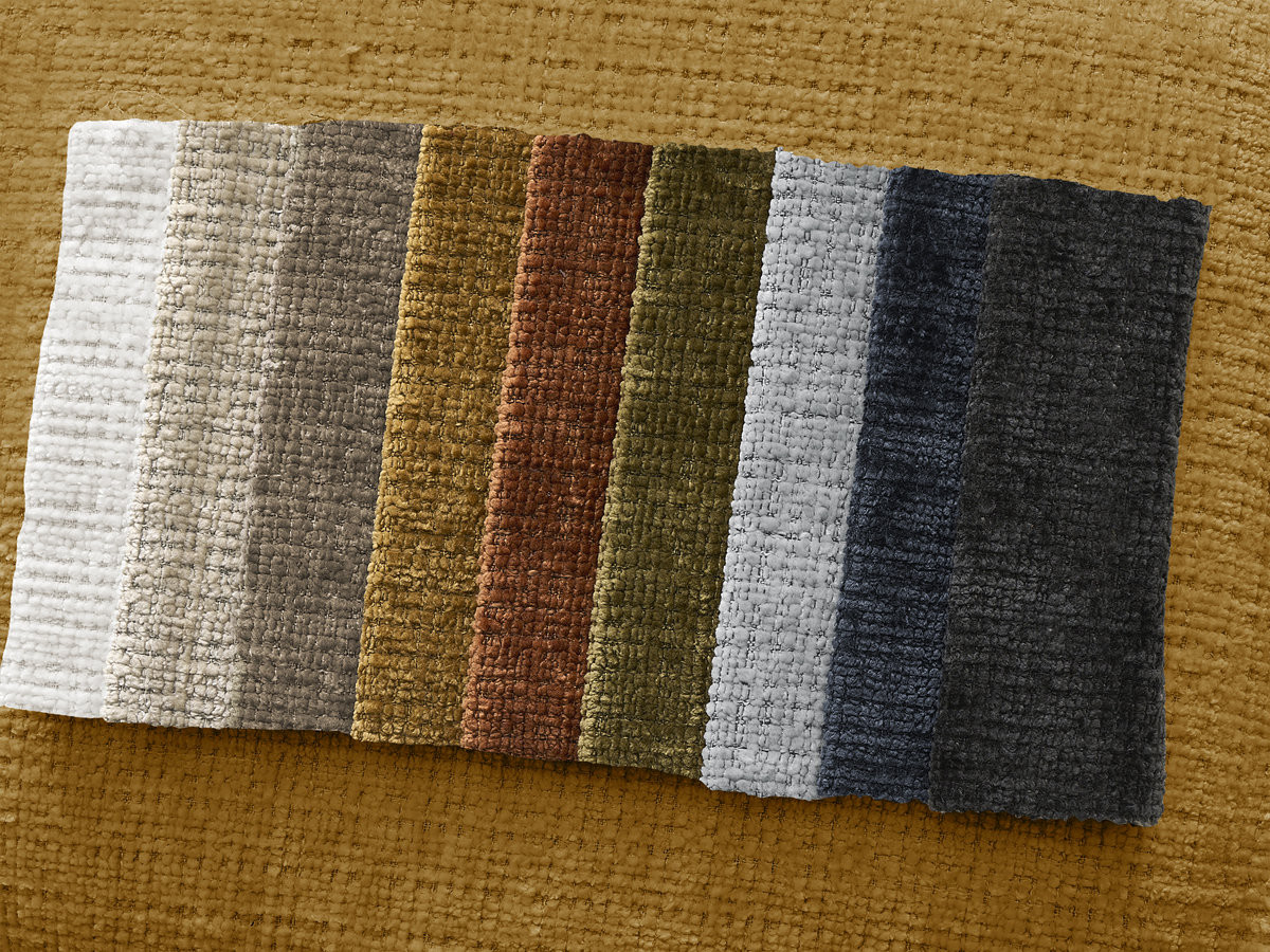 Pouf NEIL texturé jaune — vue 4