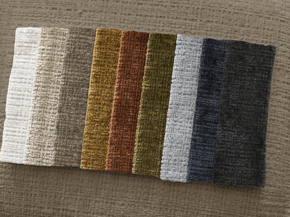 Pouf NEIL texturé taupe — vue 4