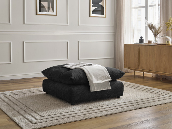 Pouf NEIL tissu texturé