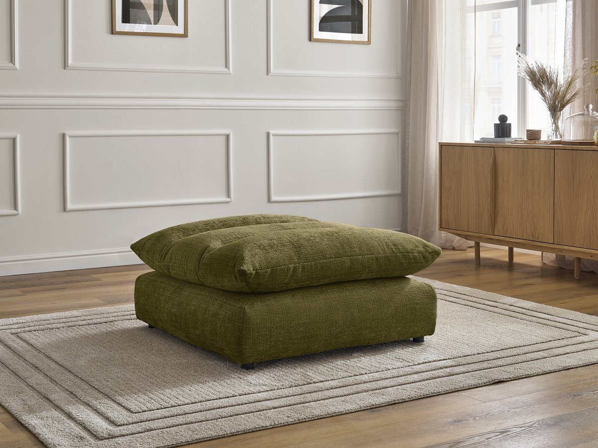 Pouf NEIL texturé vert — vue 6