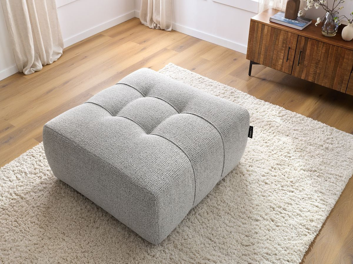 Pouf ARSENE gris clair — vue 4