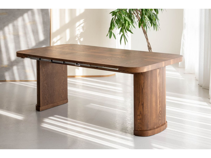 Console extensible 45 à 187 cm CASSIS placage chêne massif