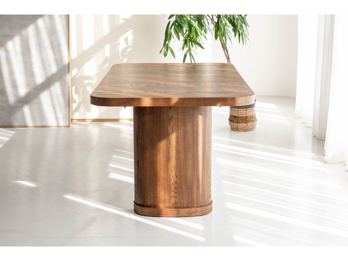Uitschuifbare console 45 tot 187 cm CASSIS massief eiken fineer