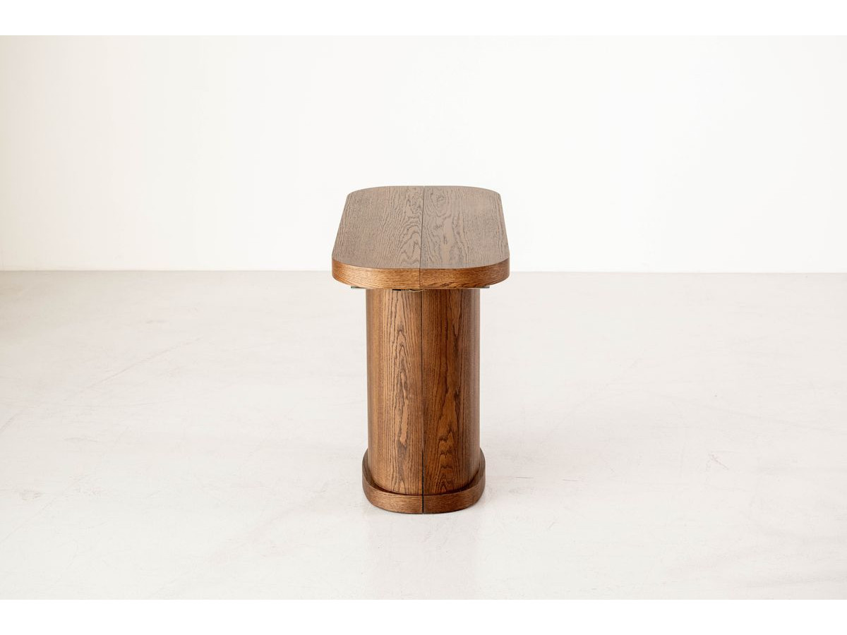 Uitschuifbare console 45 tot 187 cm CASSIS massief eiken fineer