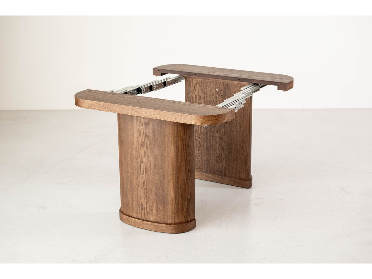 Uitschuifbare console 45 tot 187 cm CASSIS massief eiken fineer