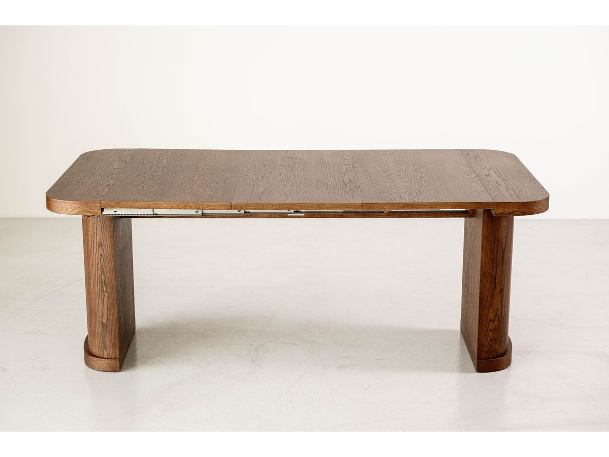 Uitschuifbare console 45 tot 187 cm CASSIS massief eiken fineer
