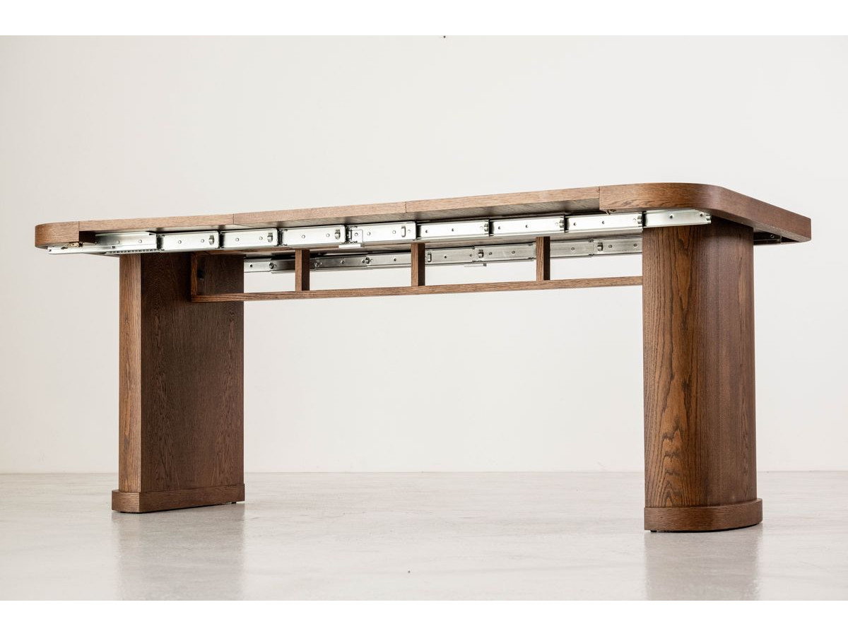 Uitschuifbare console 45 tot 187 cm CASSIS massief eiken fineer
