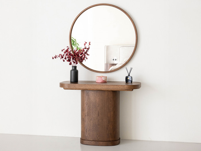 Console extensible 45 à 187 cm CASSIS placage chêne massif