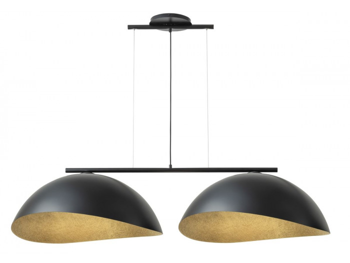 Lustre ALTEA multi-lampes bicolore en acier