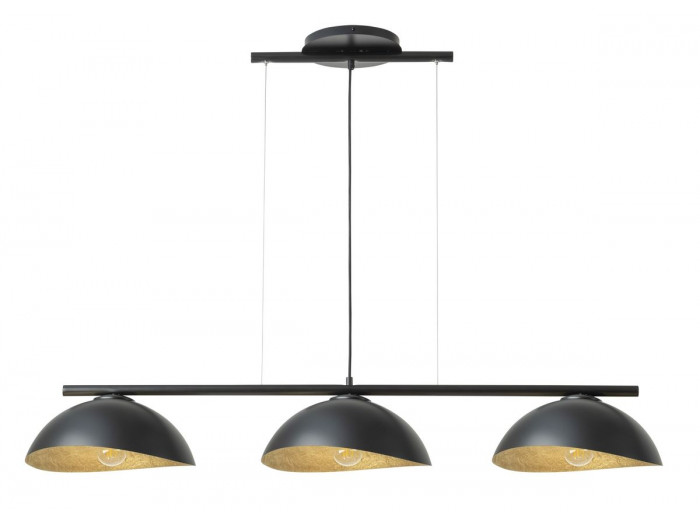 Lustre ALTEA multi-lampes bicolore en acier