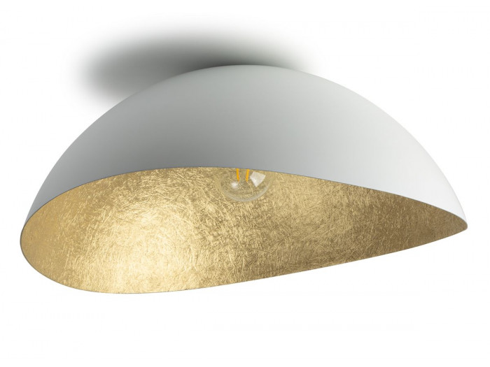 Plafonnier ALTEA bicolore blanc en acier