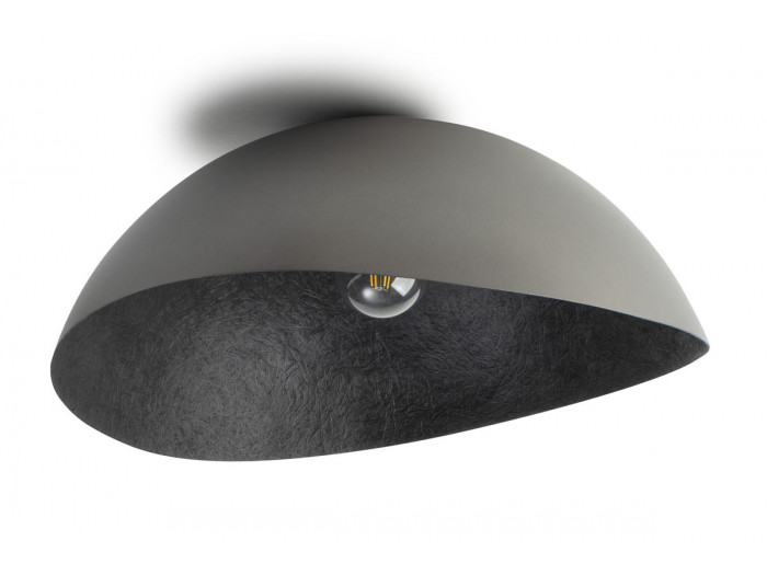 Plafonnier ALTEA bicolore gris en acier