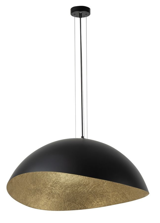 Lustre ALTEA bicolore noir en acier
