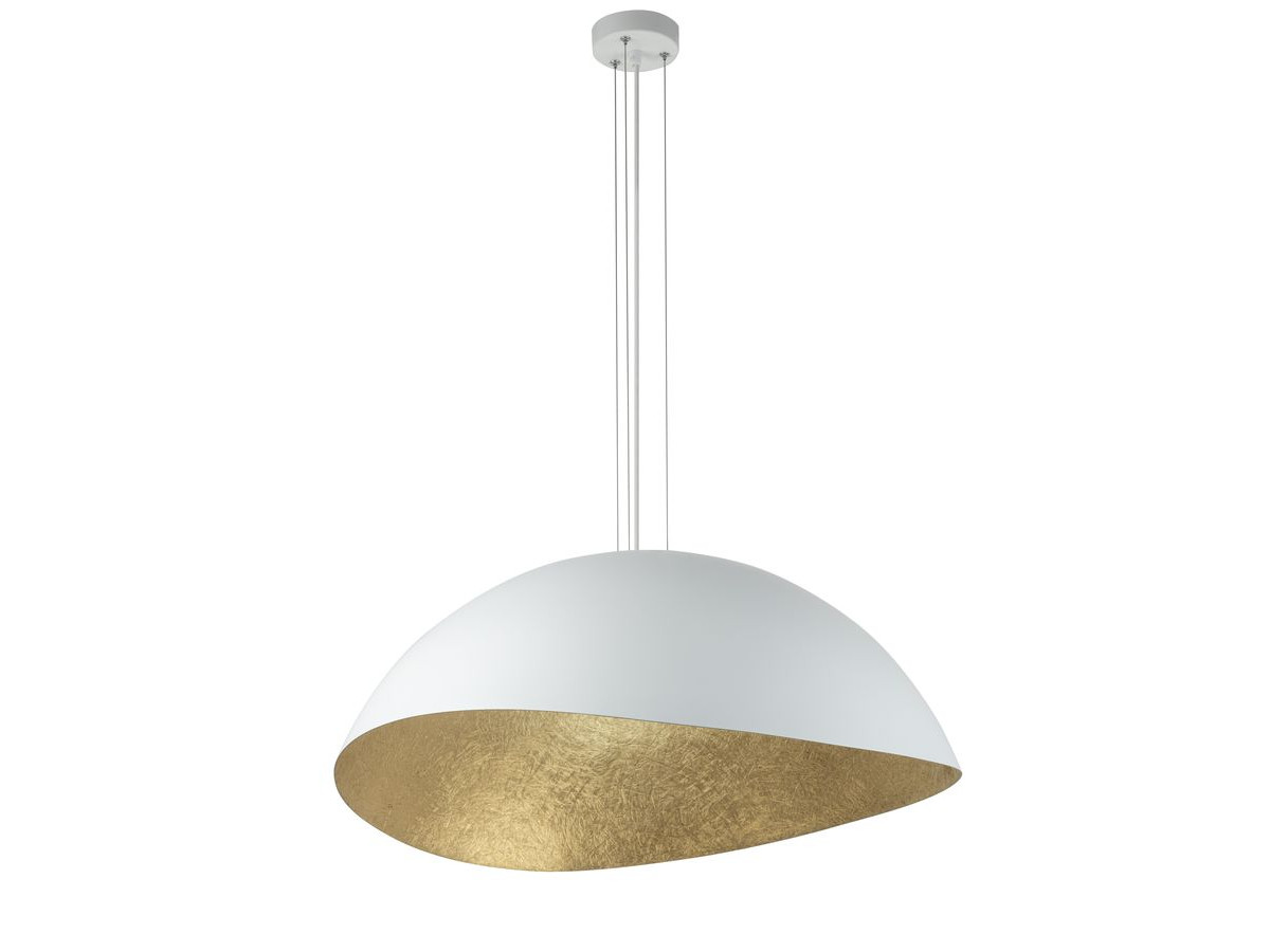 Lustre ALTEA bicolore blanc en acier