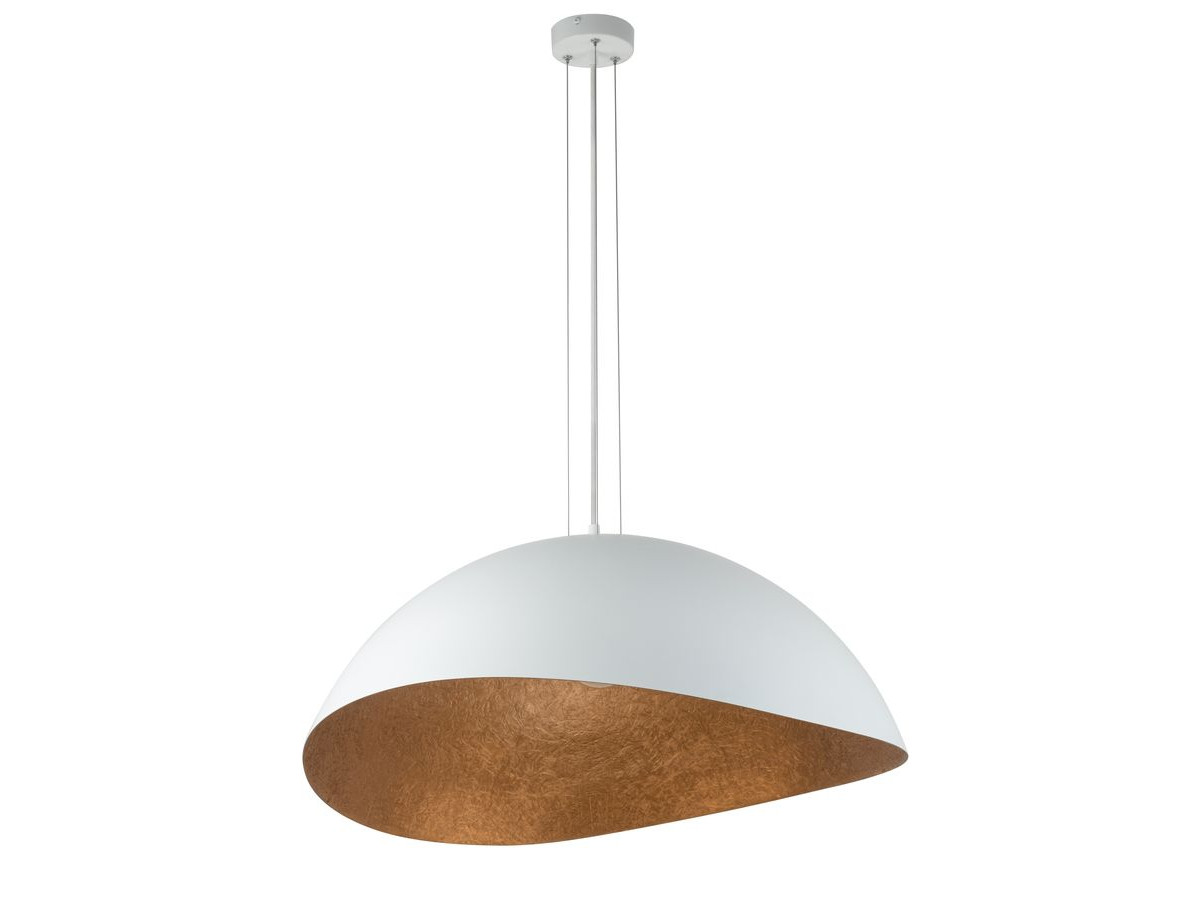 Lustre ALTEA bicolore blanc en acier