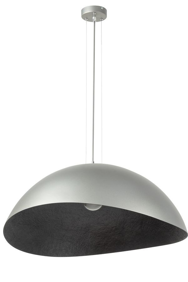 Lustre ALTEA bicolore gris en acier