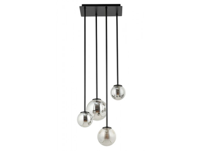 Lustre long AMBROISE en acier