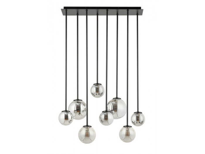 Lustre long AMBROISE en acier