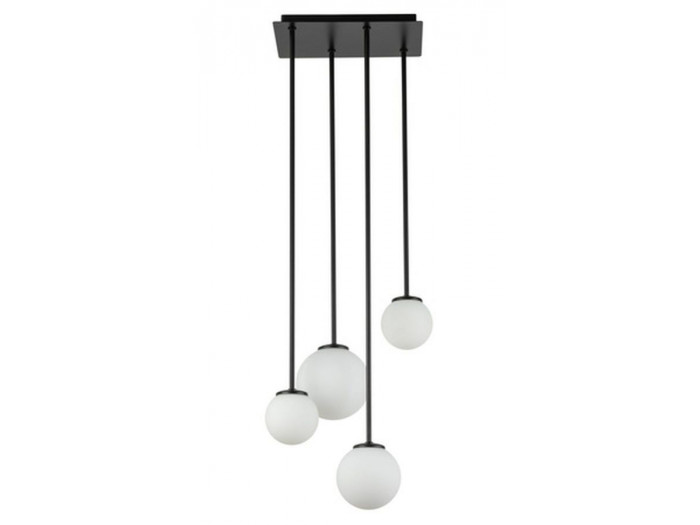 Lustre long AMBROISE en acier