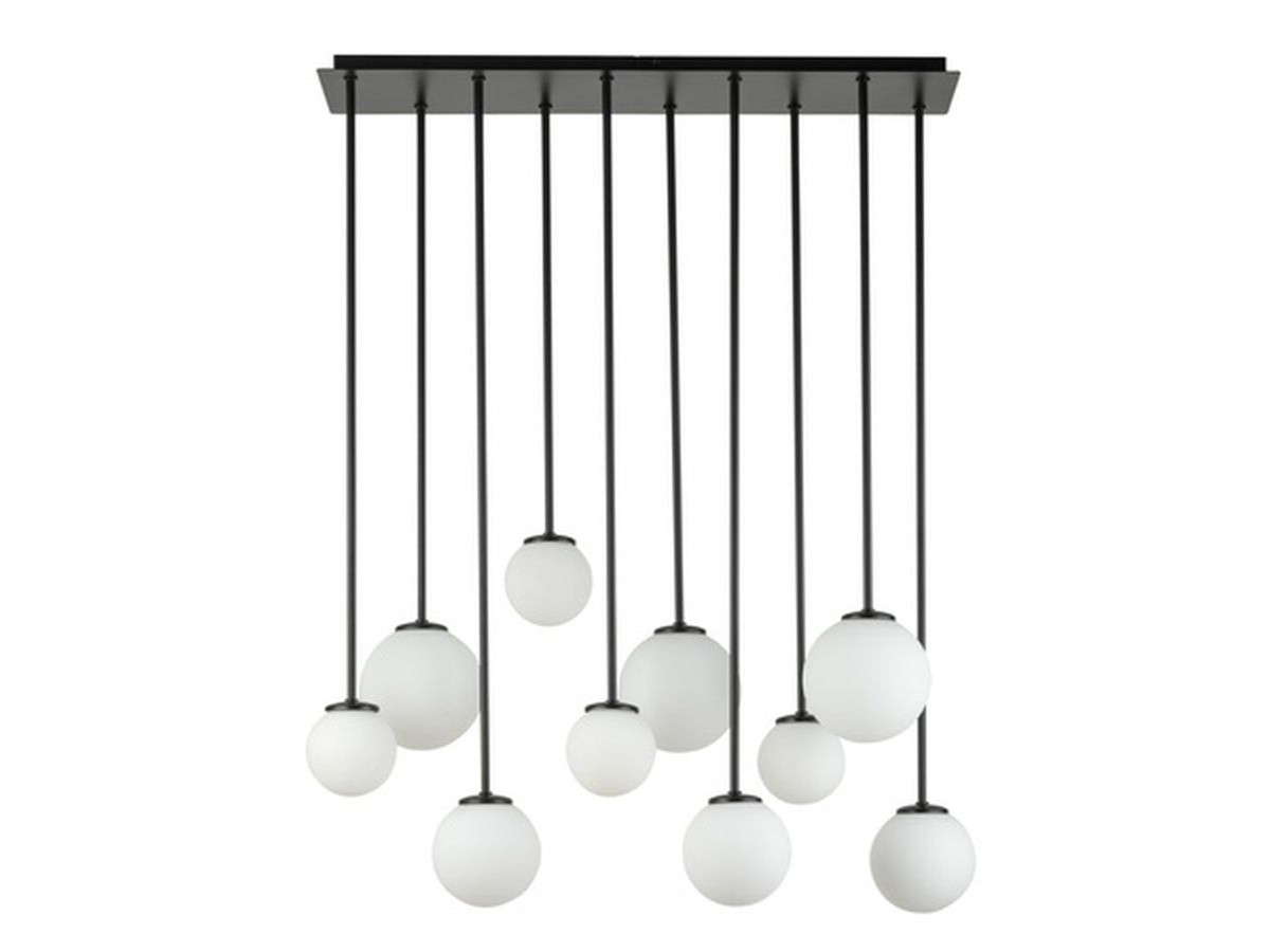 Lustre long AMBROISE en acier