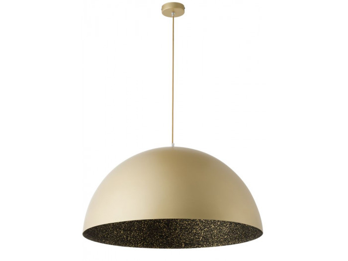 Lustre YSOLDE bicolore or en acier