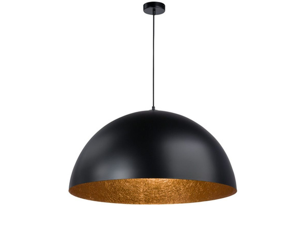 Lustre YSOLDE bicolore noir en acier