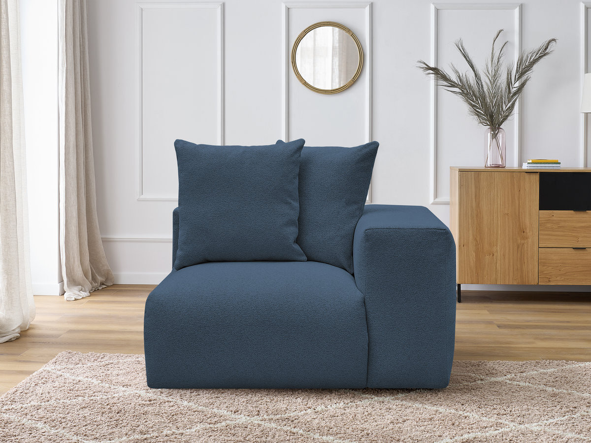 1-zits fauteuil met armleuning voor modulaire bank VOLTAIRE in gemêleerde stof