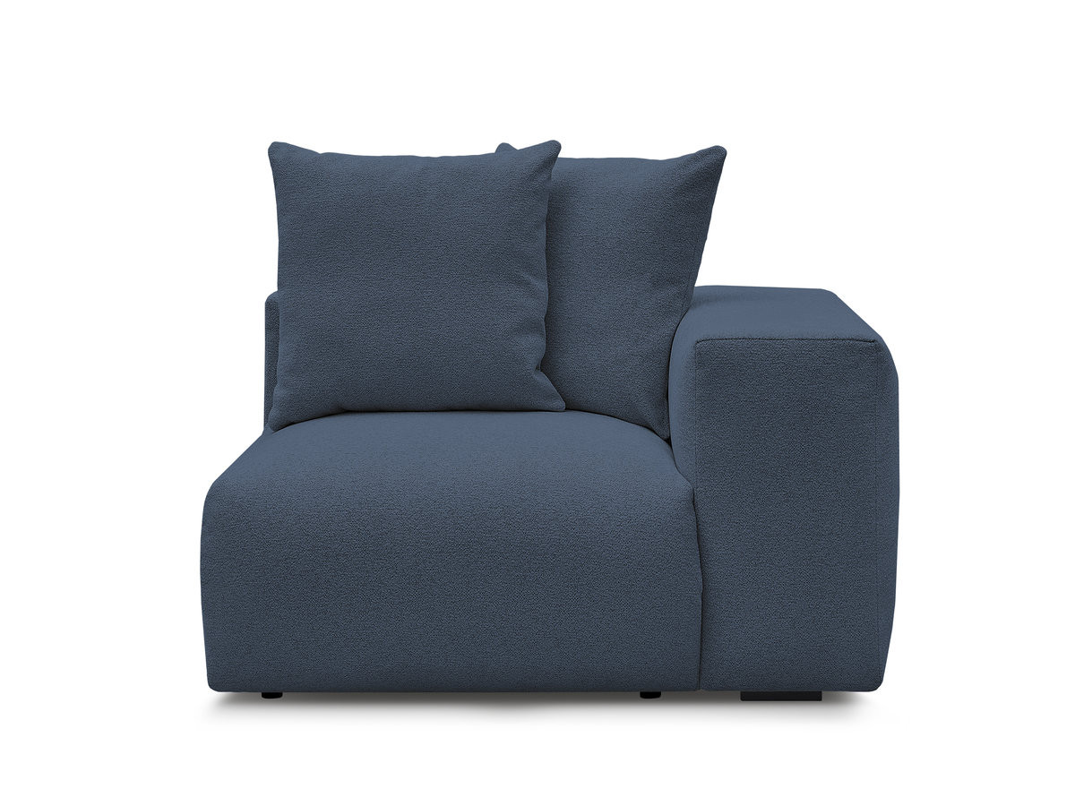 Chauffeuse 1 place avec accoudoir pour canapé modulable VOLTAIRE tissu chiné