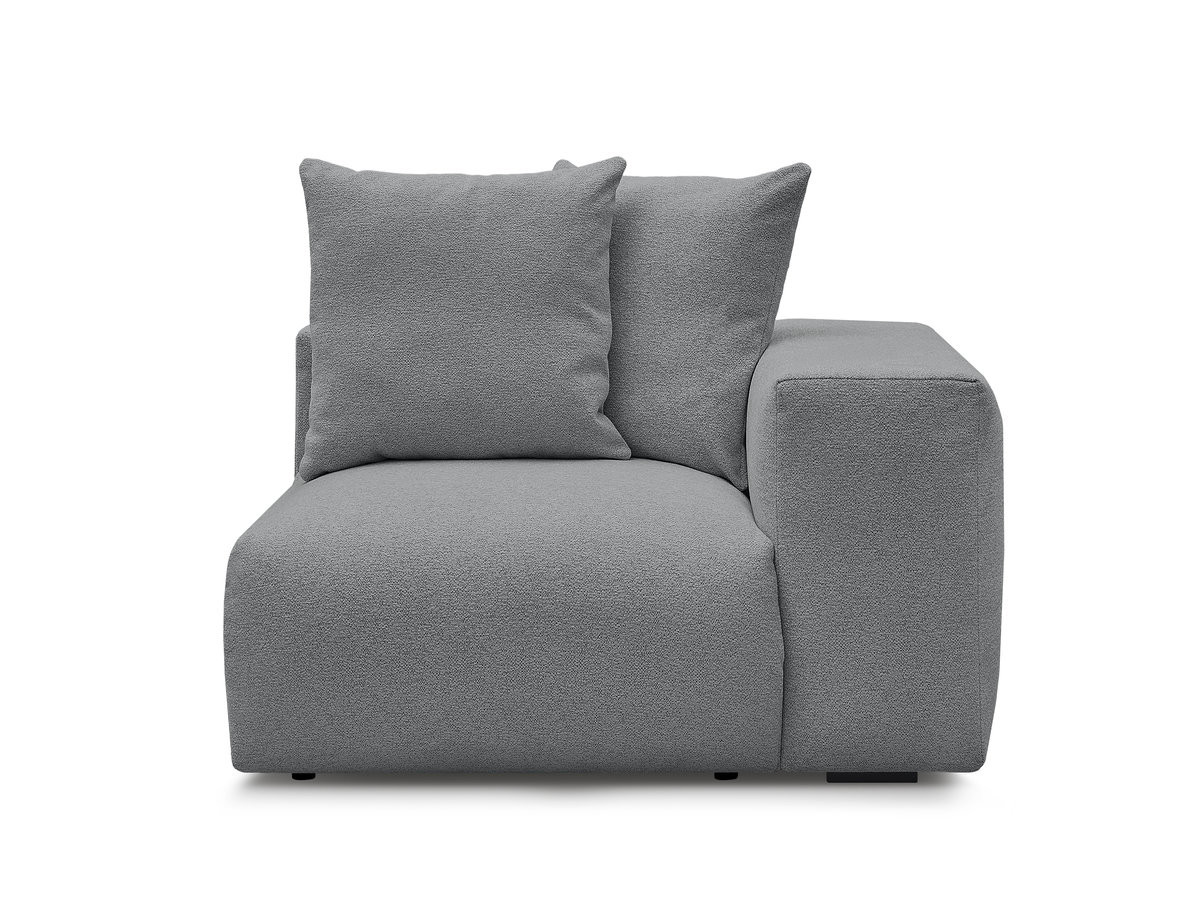 Chauffeuse 1 place avec accoudoir pour canapé modulable VOLTAIRE tissu chiné