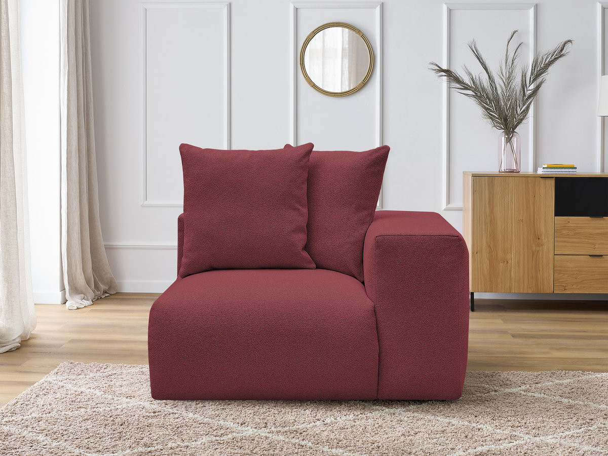 1-zits fauteuil met armleuning voor modulaire bank VOLTAIRE in gemêleerde stof