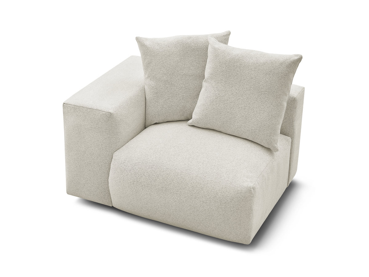 1-zits fauteuil met armleuning voor modulaire bank VOLTAIRE in gemêleerde stof