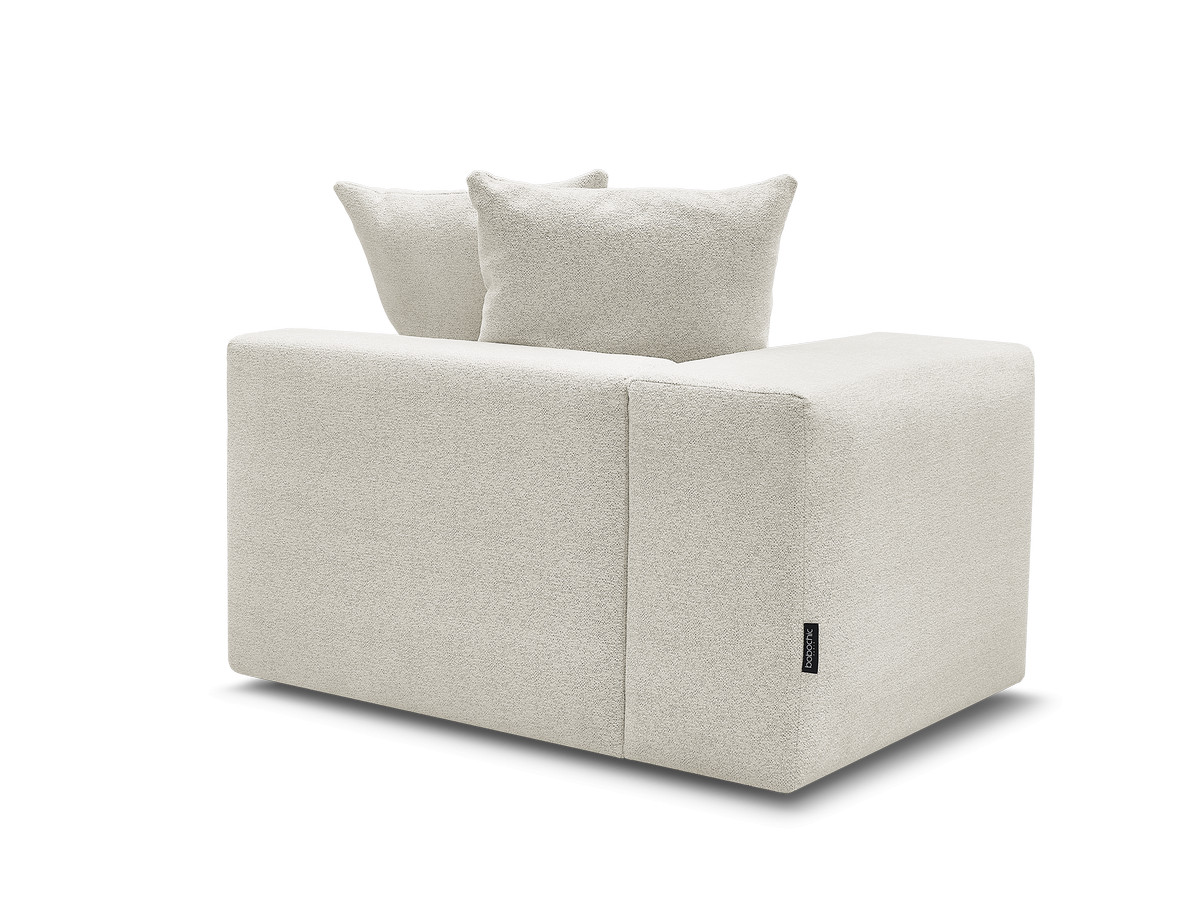 1-zits fauteuil met armleuning voor modulaire bank VOLTAIRE in gemêleerde stof