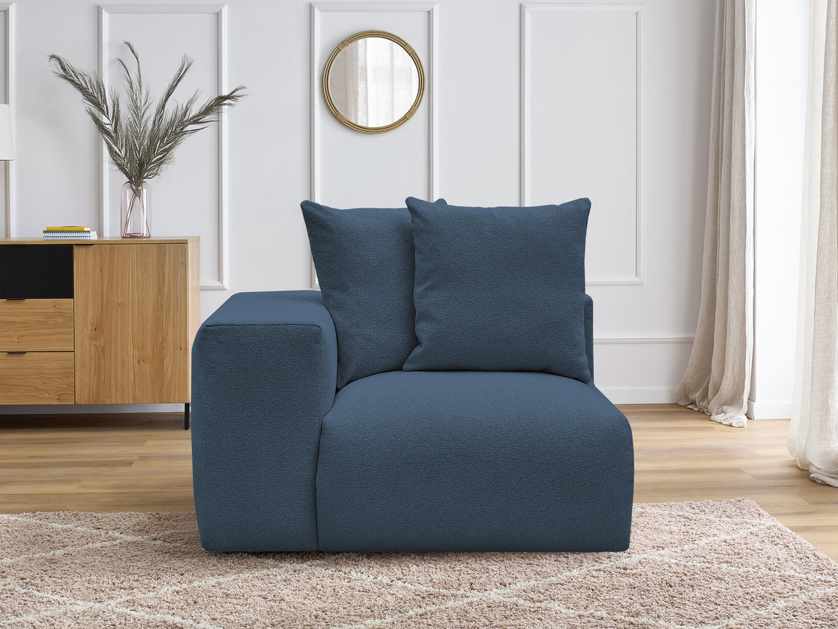1-zits fauteuil met armleuning voor modulaire bank VOLTAIRE in gemêleerde stof
