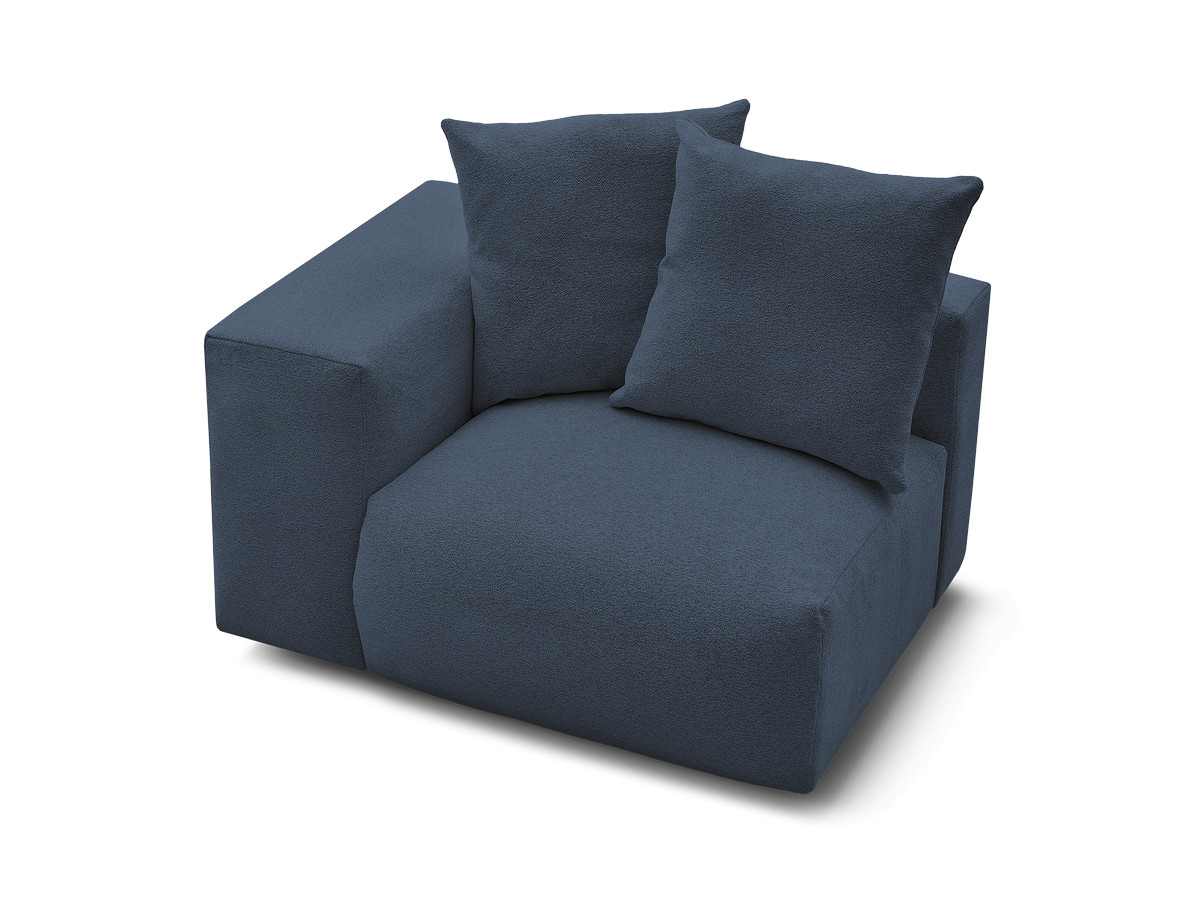 1-zits fauteuil met armleuning voor modulaire bank VOLTAIRE in gemêleerde stof