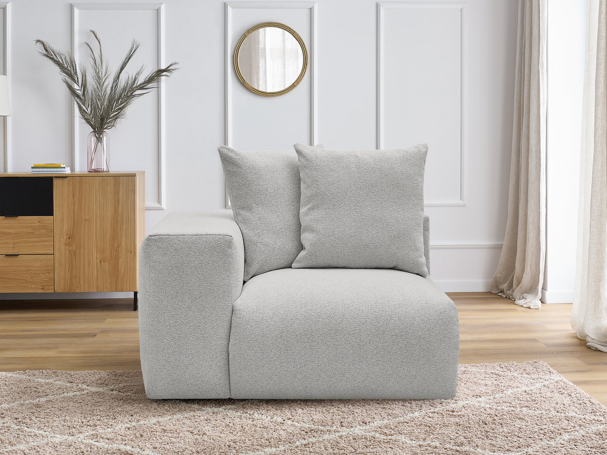 1-zits fauteuil met armleuning voor modulaire bank VOLTAIRE in gemêleerde stof