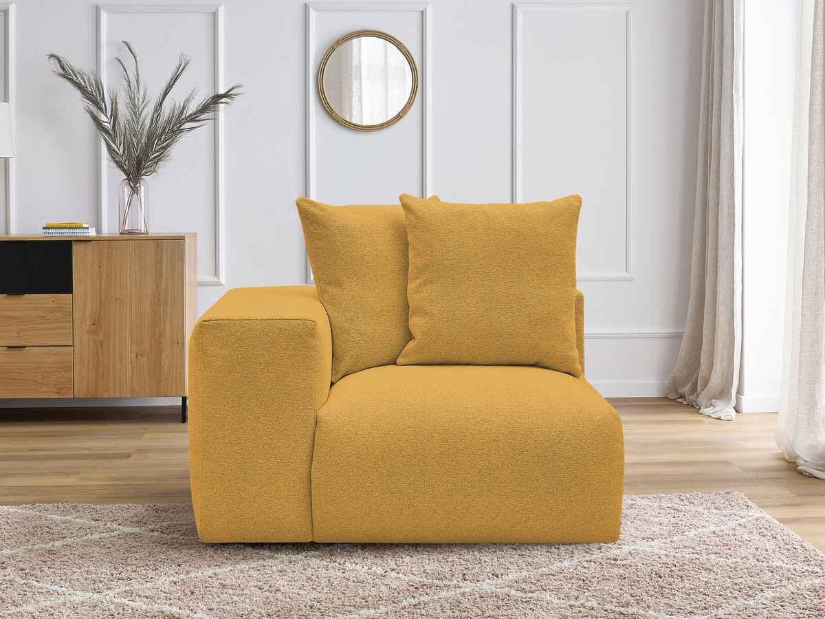 1-zits fauteuil met armleuning voor modulaire bank VOLTAIRE in gemêleerde stof