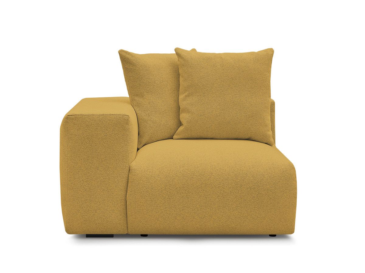 Chauffeuse 1 place avec accoudoir pour canapé modulable VOLTAIRE tissu chiné