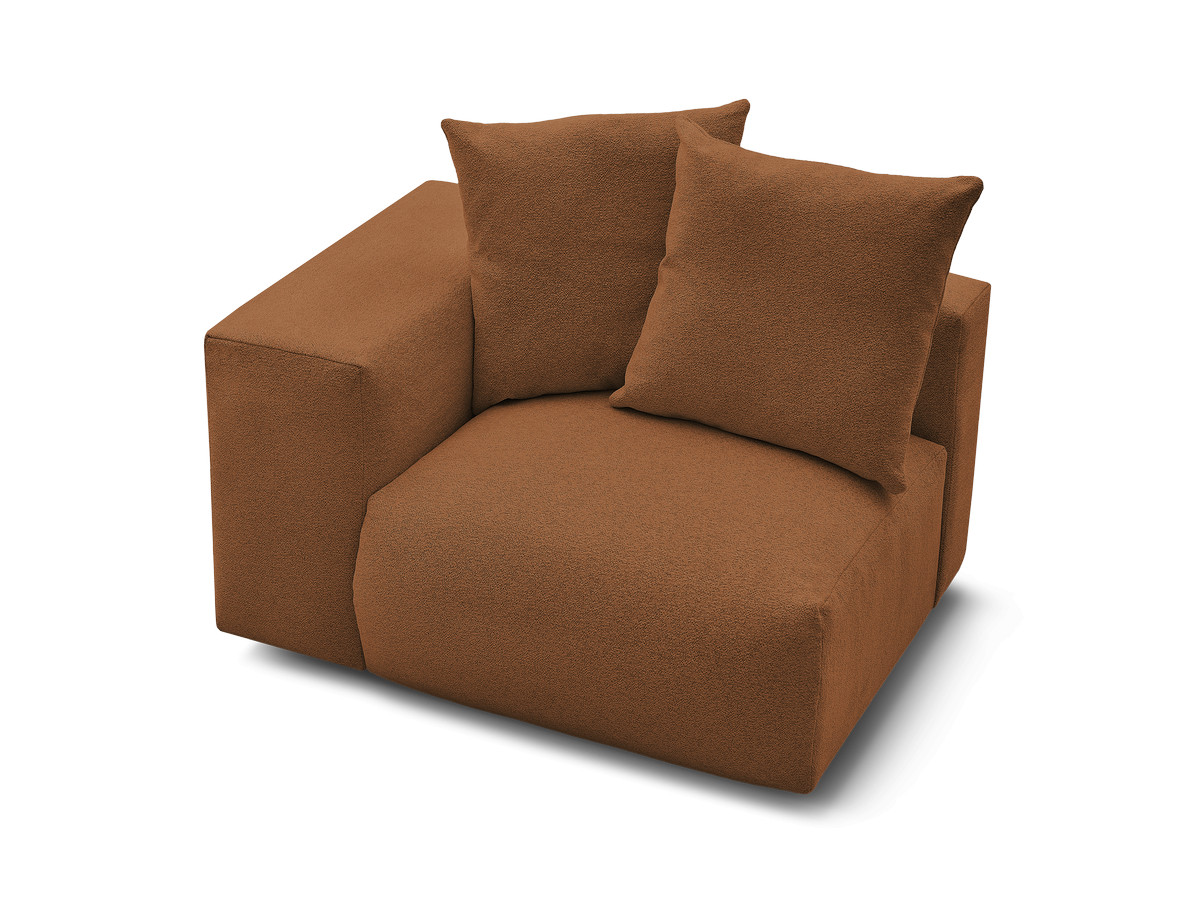 1-zits fauteuil met armleuning voor modulaire bank VOLTAIRE in gemêleerde stof