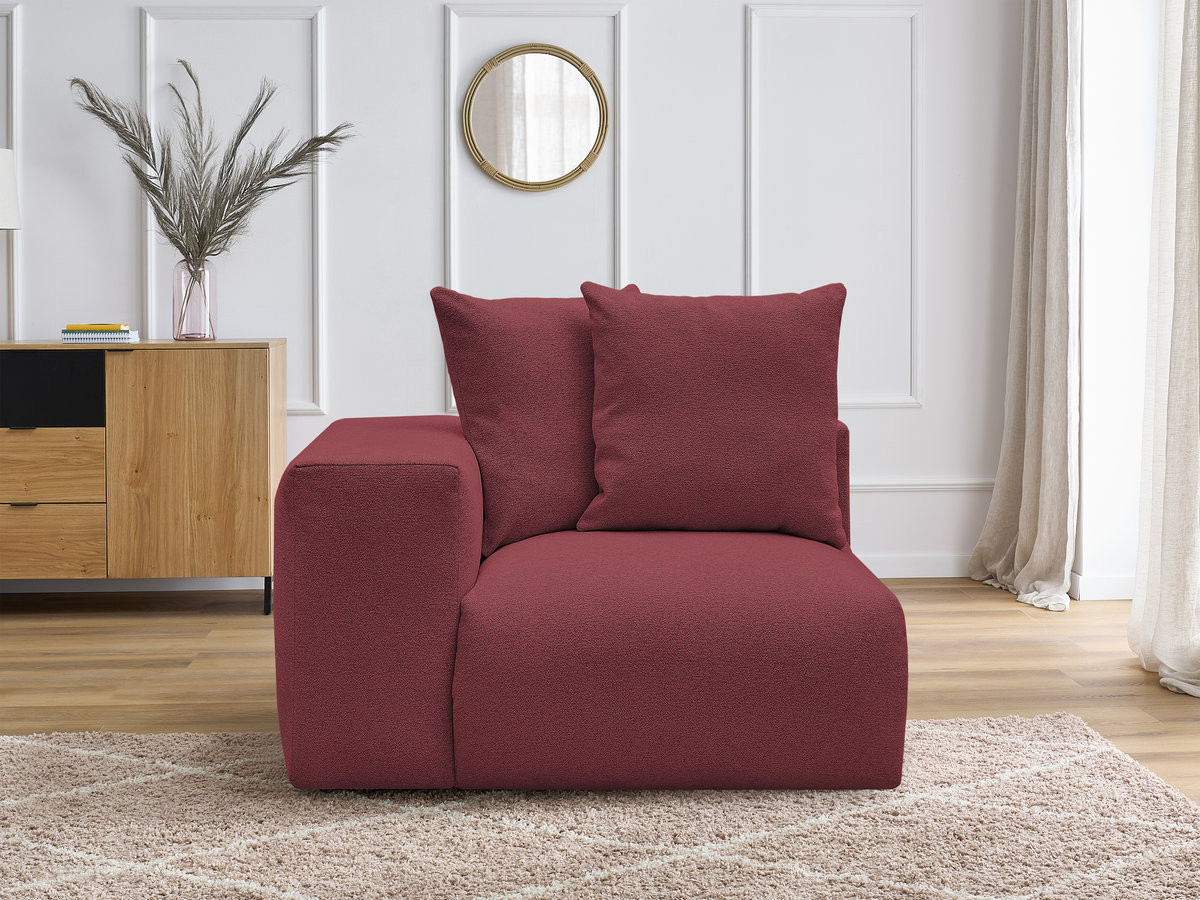 1-zits fauteuil met armleuning voor modulaire bank VOLTAIRE in gemêleerde stof
