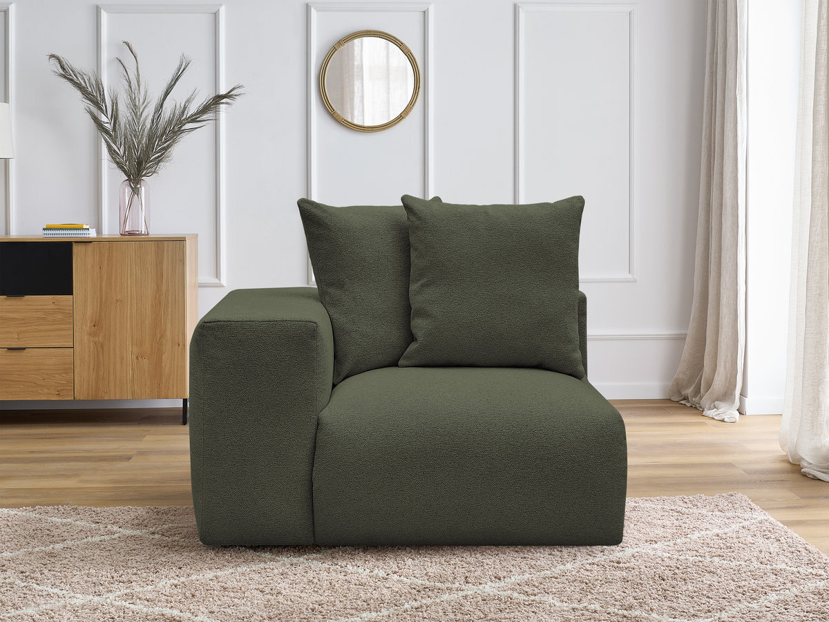 1-zits fauteuil met armleuning voor modulaire bank VOLTAIRE in gemêleerde stof