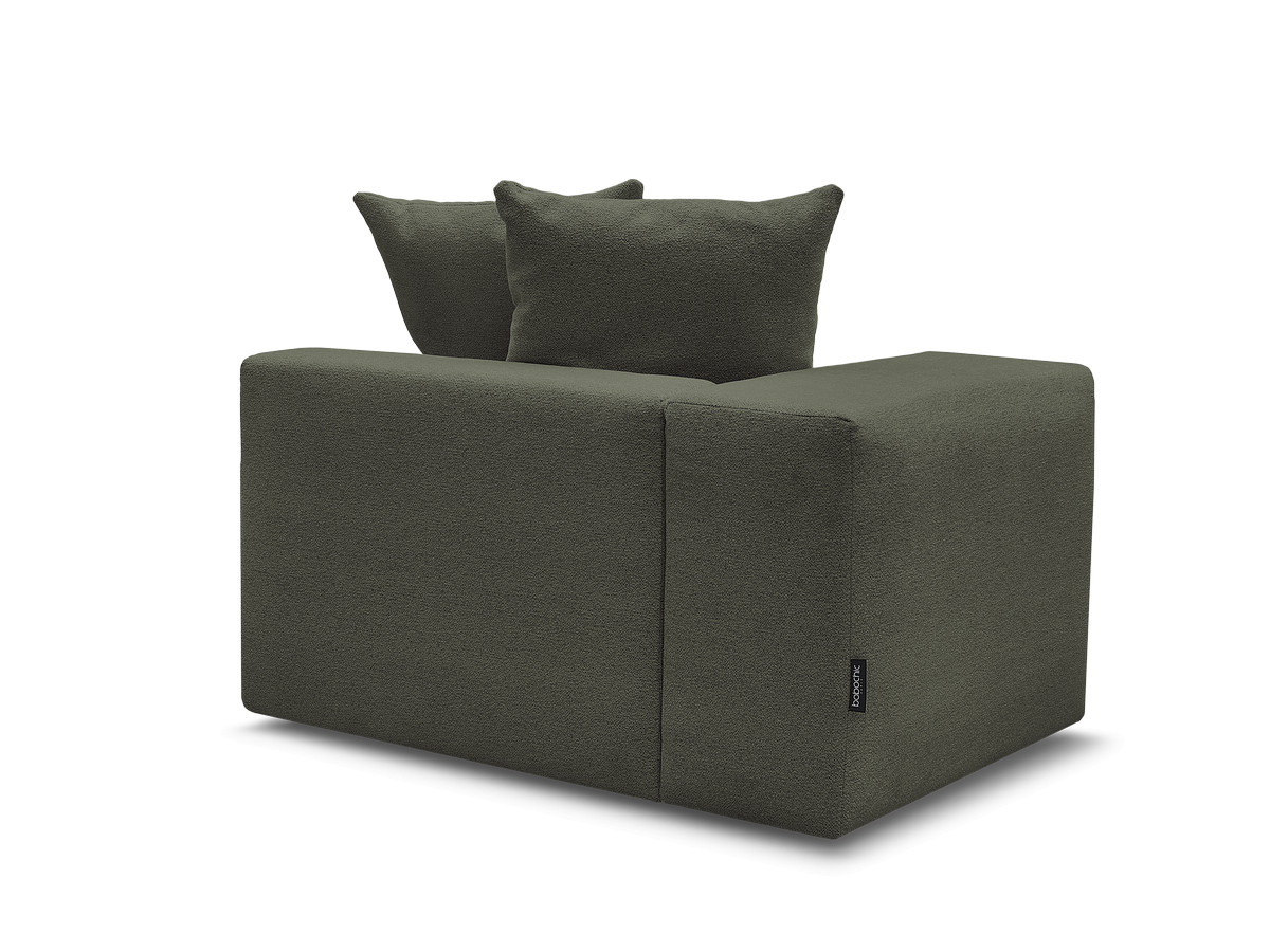 1-zits fauteuil met armleuning voor modulaire bank VOLTAIRE in gemêleerde stof