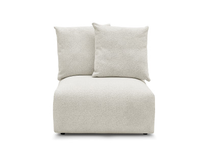 Chauffeuse 1 place sans accoudoir pour canapé modulable VOLTAIRE tissu chiné