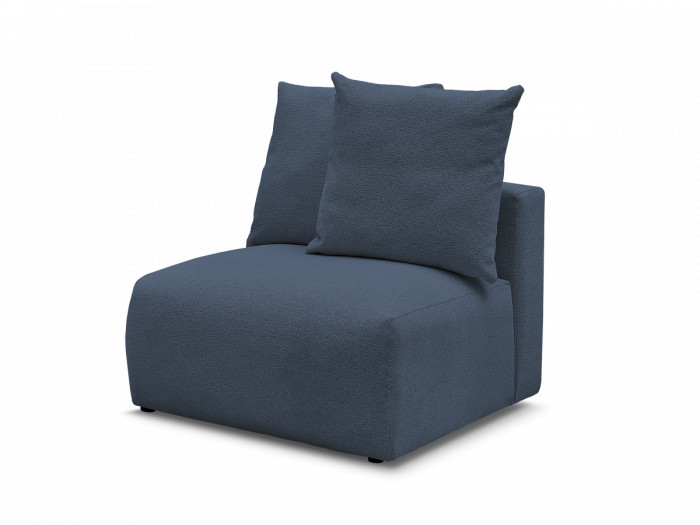 Chauffeuse 1 place sans accoudoir pour canapé modulable VOLTAIRE tissu chiné
