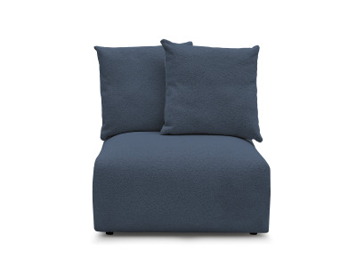 Chauffeuse 1 place sans accoudoir pour canapé modulable VOLTAIRE tissu chiné