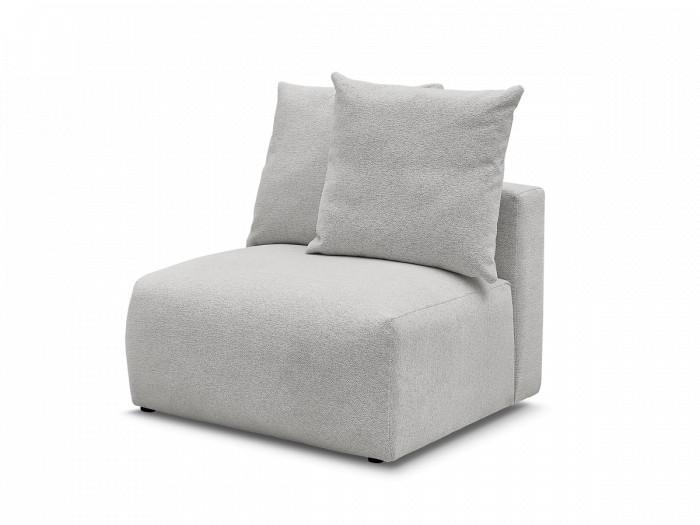 Chauffeuse 1 place sans accoudoir pour canapé modulable VOLTAIRE tissu chiné