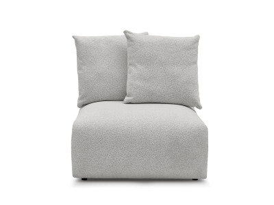 Chauffeuse 1 place sans accoudoir pour canapé modulable VOLTAIRE tissu chiné