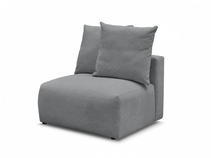 Chauffeuse 1 place sans accoudoir pour canapé modulable VOLTAIRE tissu chiné