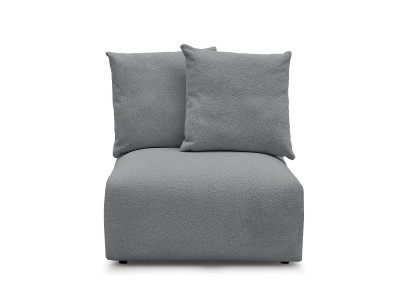 Chauffeuse 1 place sans accoudoir pour canapé modulable VOLTAIRE tissu chiné