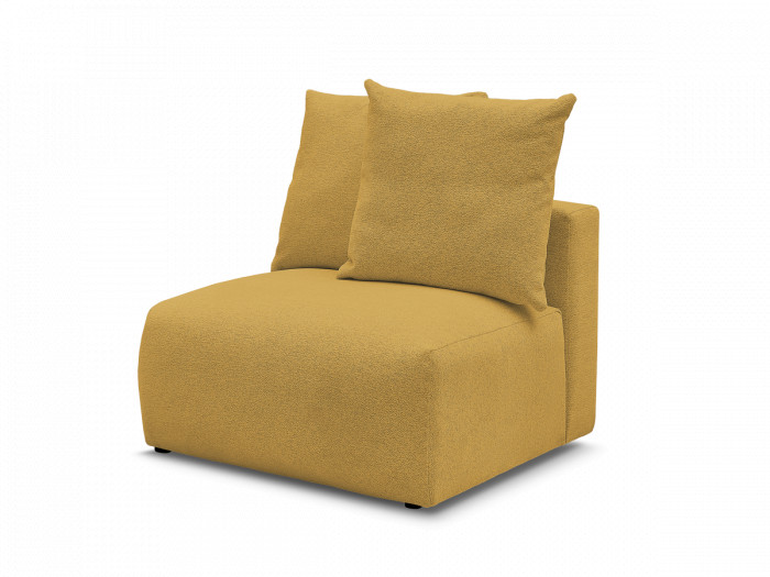 Chauffeuse 1 place sans accoudoir pour canapé modulable VOLTAIRE tissu chiné