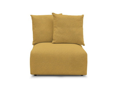 Chauffeuse 1 place sans accoudoir pour canapé modulable VOLTAIRE tissu chiné